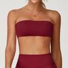 Strapless corrida esportes roupas íntimas desgaste exterior empurrar para cima tubo antiderrapante top nude fitness yoga sutiã top 8075