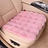 Almofada de assento de carro Douyin, tapete de carro de pelúcia de pelo de coelho de inverno, veludo bolha, quente, unissex, almofada de assento universal para cinco lugares, dropshipping disponível