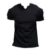 Camiseta Deportiva Nueva de Verano Textura Pesada Almohadilla Hombro Puño Manga Larga Anti-Arrugas Secado Rápido Fitness Running Hombre Descanso