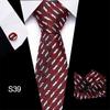 Corbata azul de tres piezas para hombre, corbata formal, suministro directo de fábrica, transfronterizo