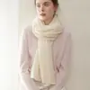 Venta al por mayor del fabricante 100% Cachemir Suave y Liso Apto para la Piel Color Sólido Hueco Cálido Chal Bufanda de Cachemir Tejida para Hombres y Mujeres