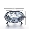 Cinzeiro grande de vidro, cristal estilo europeu, criativo, estiloso, personalizado, adequado para sala de estar, quarto, escritório, KTV, hotel