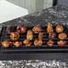 Madera Fulminada, Gotas de Lluvia, Amuleto de Paz, Colección de Calabazas, Accesorios de Juego Culturales, Pulseras, Adornos para Manos, Accesorios de Joyería de Moda