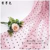 Atacado de fábrica tecido de malha com bolinhas pretas tecido de malha com bolinhas para vestido fundo de tecido rede decorativa para redes sociais