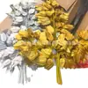 Hojas Simuladas Doradas y Plateadas, Accesorios para Árbol de Dinero, Ramas Falsas, Decoraciones de Boda, Hojas Simuladas, Hojas de Higuera