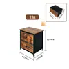 Mesa de noche de tela simple para el hogar con cajón Armario de almacenamiento moderno minimalista Gabinete de exhibición personalizado Gabinete de almacenamiento de pie
