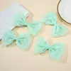 Accesorios para el Cabello con Bordado de Malla Flor de Perla Lazo Flor para la Cabeza Estilo Dulce de Princesa Accesorios para la Cabeza Infantil