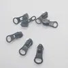 No. 3 No. 5 Jalador Impermeable Electroforesis Nylon Desgaste Inverso Cremallera Negra Mate Jalador Bolsa Ropa Stock Listo Mayoreo