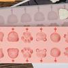 Moedor de Pirulito Pequeno Animal Fudge Chocolate Queijo Palito Molde Grande com Tampa Pera de Outono Creme diy Silicone