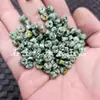 Contas Espaçadoras de Jade Turquesa Sintético, Contas de Ábaco, Contas Soltas de Jade Sintético, Contas Espaçadoras de Flor Vermelha com Corte Reto, Contas para Joias DIY