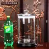 Botella de Vidrio para Vino de Gran Capacidad con Grifo, Tarro de Vino Sellado de Alto Gama de Diámetro Grande, Botella Especial Espesa para Vino de Ginseng y Cuerno