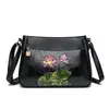 Bolso de Hombro de Moda para Mujer, Estilo Étnico, Tallado en Relieve Retro, Textura Artística, Estilo Nacional, Diseño de Nicho, Cartera de Mamá