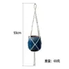 Nova Bolsa de Rede para Vaso de Flores Mais Vendida na Amazon Vaso de Flores Decorativo Pendurado Cesta Pendurada DIY Criativa Bolsa de Rede de Corda de Algodão Pode Ser Personalizada