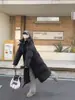Talla Grande Invierno Blanco Pato plumón Edredón Grande Chaqueta de plumón para Mujer Larga Hasta la Rodilla Estilo Coreano Gruesa con Capucha Removible Cálida