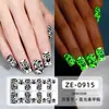 Película de esmalte de uñas que brilla en la oscuridad para Halloween, diseño de caricatura de calabaza, pegatinas de uñas impermeables y de larga duración, pegatinas populares de arte de uñas transfronterizas, en stock