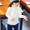 Suéter de punto elástico de chenilla gruesa para niños y niñas, nuevo estilo coreano 2019, cuello alto para niños