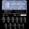 Nova Caixa Branca de Porcelana Unhas de Unha Ultra-finas Sem Costura Fosco Gotas de Água Ballet Oval Quadrado Sem Lixar Unhas Postiças