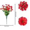 Cachos de Eucalipto Artificial e Flores de Glória da Manhã Transfronteiriços da Amazon para Decoração Externa e Doméstica, Estilo Floresta