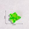 Simulación Color Sólido Verde Luminoso Decoración de Hoja Artesanía de Resina Micro Paisaje Pegamento Crema Llavero Hoja de Jade Accesorios de Escritorio
