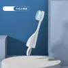 Kit Dental Portátil Dobrável para Viagem com Escova de Dentes e Pasta de Dentes Tudo-em-Um para Adultos e Crianças com Cerdas Macias, Kit de Tamanho de Viagem