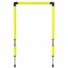 Arco de treino de futebol com altura ajustável, formato quadrado, adequado para uso interno e externo, gol de futebol móvel para treinamento físico