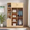 Armario de Puerta Corredera de Madera Maciza de Pino Moderno de Tronco Armario Infantil Armario Sencillo Gabinete de Almacenamiento para Dormitorio del Hogar