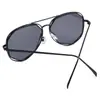 Gafas de sol de metal para mujer con montura grande de estilo europeo y americano, lentes de color, para viaje, protección solar, gafas de sol, alta gama, moda, gafas de vestir, venta al por mayor