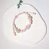 Pulsera de Cerámica Jingdezhen Nueva Pulsera de Cerámica Estilo Chino Joyería Hecha a Mano Cuerda Estilo Tíbet Puesto de Pulseras Jingdezhen