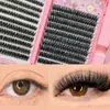 Pestañas postizas gruesas populares europeas y americanas, juego de pegamento de 80 piezas para el maquillaje de chicas asiáticas mestizas populares, pestañas postizas de comercio exterior transfronterizo