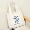 Bolsa de Lona de un Solo Hombro de Gran Capacidad para Mujer al por Mayor, Bolsa de Compras Simple y Fresca, Disponible para Dropshipping y Personalización