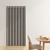 Cortina de Porta para Sombreamento Doméstico Cortina Quente para Cozinha Ar Condicionado Para-brisa Cortina Divisória Cortina de Sombreamento Cortina Suspensa sem Furos para Quarto de Aluguel