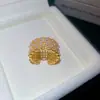 Fresco e radiante! Anel de dedo indicador borboleta oval flor zircônia nicho alta qualidade joia de mão moda luxo leve para mulheres