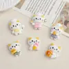 Accesorios de Resina para Manualidades de Dibujos Animados Joyería Gato Chef Pegamento de Crema Pasador Funda para Teléfono Móvil Hebilla de Zapato Llavero Colgante con