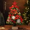 Decoração de Natal Árvore de Natal pequena simulação luminosa mini desktop ins vento decorações diy pequenos ornamentos conjunto