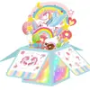 Mariposa de Colores 3D Caja Creativa Pop-Up 3D Tarjeta de Felicitación Día de San Valentín Día de la Madre Día del Maestro Cumpleaños Deseo