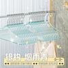 Gancho acrílico para mujer sin costuras para el hogar transparente de plástico tienda de ropa lindo cristal polvo dorado tendedero al por mayor