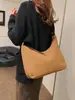 Bolso Retro de Gran Capacidad para Mujer 2024 Otoño Nuevo de Moda Bolso de Hombro Imitación Gamuza Mate Bolso Tote Casual Bolso Cruzado