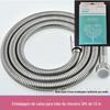 1,5 m 2 tubo de chuveiro mangueira de chuveiro metal aço inoxidável fivela dupla criptografia bico de aquecedor de água mola caixa