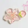 Accesorios para el Cabello de Resina DIY con Flores de Durazno en Flor, Clips para Fundas de Teléfono, Imanes para Refrigerador, Materiales de Pegamento de Crema y Accesorios