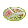 Plato Compartimentado Ligero Transfronterizo para Niños y Adultos, Plato de Desayuno para Uso Doméstico, Plato Dividido 211, Plato para Comer Saludable