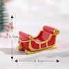 Navidad Nueva Navidad pequeños adornos Papá Noel vista micro accesorios de nieve Navidad pequeños adornos adornos de resina