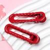Pinza Ondulada Grande de 6 cm, Brillante, Galvanizada, Color Macarrón, Pinza Redonda para el Cabello sin Costuras, Pinza de Pato, Accesorio para el Cabello DIY