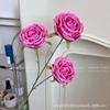 Explosiones rosa rojo simulación flor habitación de bodas banquete de compromiso diseño flores artificiales salón de bodas flores guía de camino al por mayor
