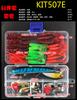 Luya isca terno Luya isca falsa isca dura lantejoulas Soft Bait Lei sapo Mino equipamento conjunto completo produção de terno
