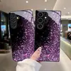 Adecuado para funda de teléfono Samsung S26ULTRA, estrellas moradas, S25 degradado, S24 cristal templado, A16 cubierta protectora, A07