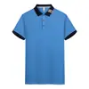 Camiseta de Trabajo Verano Seda de Hielo Manga Corta Hombre Logo Impreso Personalizado Equipo Corporativo Cuello Polo Camisa Cultural de Trabajo