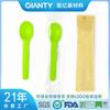 Colher Personalizada de Amido de Milho para Iogurte, Colher para Pudim, Colher para Sorvete, Colher para Sobremesa em Copo de Mousse, Colher para Sorvete, Ecológica e Biodegradável
