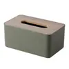 Caja de Pañuelos de Madera de Bambú Estilo Japonés Plástico Minimalista de Escritorio para el Hogar Caja de Pañuelos de Alto Valor Sala de Estar Creativa Caja para Servilletas