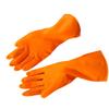 Guantes de limpieza para lavar platos domésticos, guantes de látex superventas, guantes impermeables domésticos naranjas, ventas de fábrica