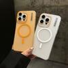 Adecuado para Apple 17Promax Funda de Teléfono Magnética Inalámbrica de Arena Suave iPhone16 Tacto de Piel Anticaída 14 Funda Protectora